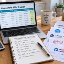 Household bills planning checklist for UK households