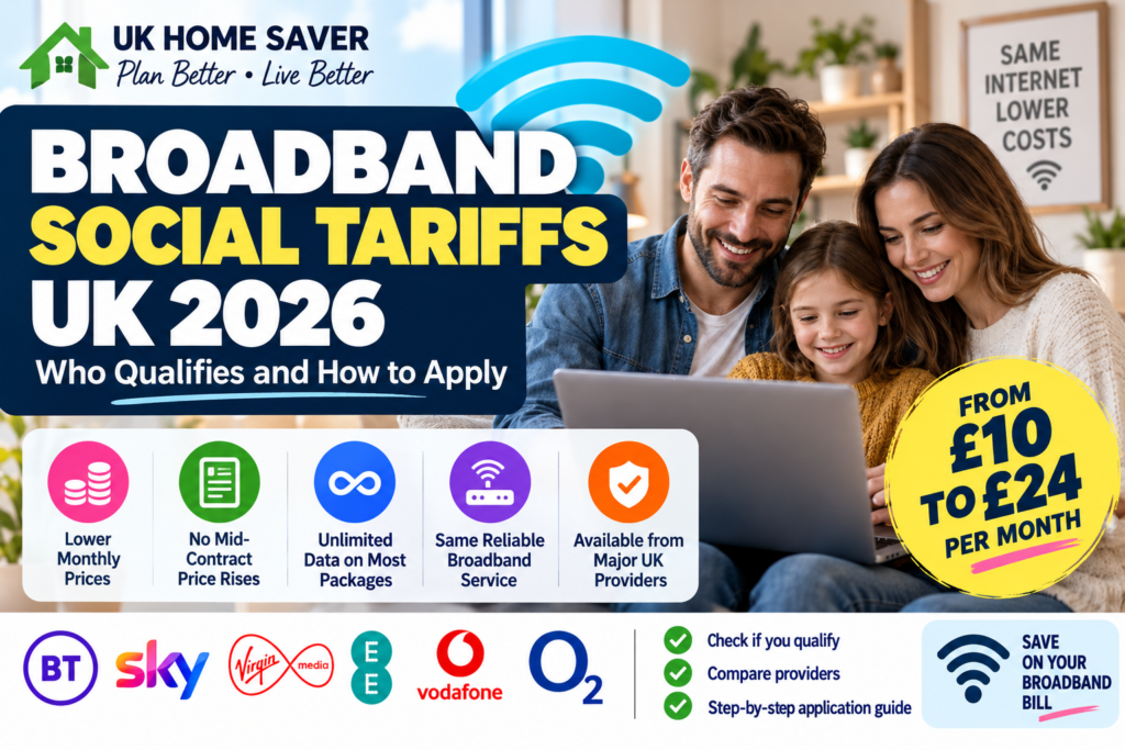 Broadband social tariffs UK 2026 eligibility and cheaper broadband guide