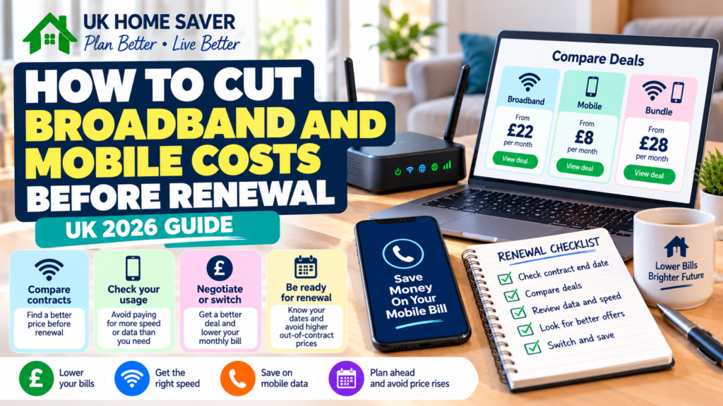 Broadband and mobile contract renewal checklist UK