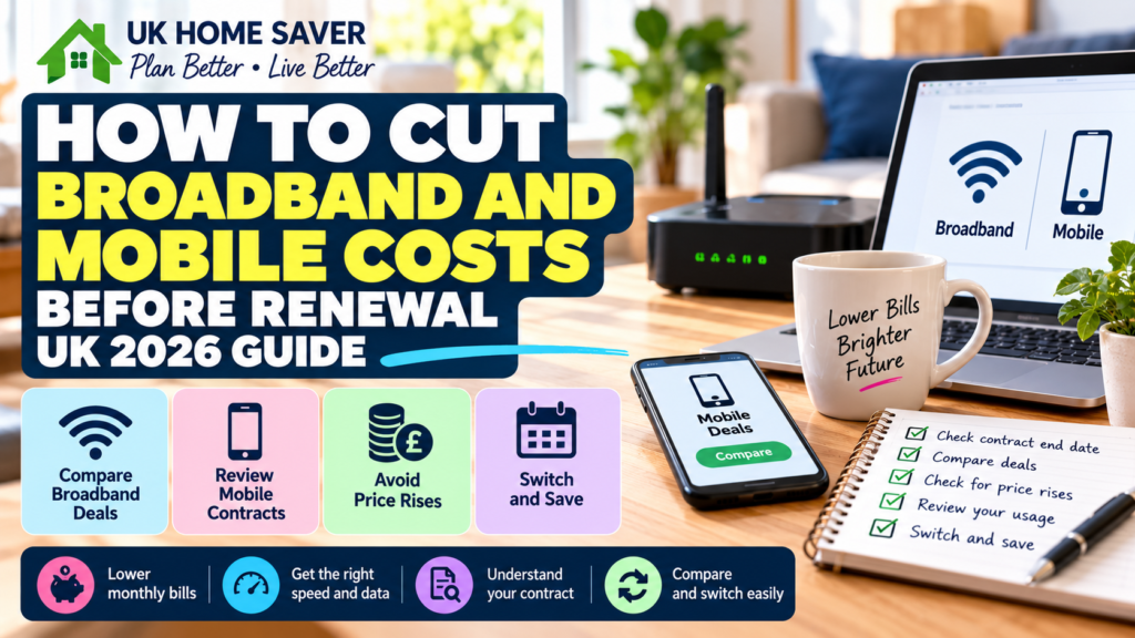 How to cut broadband and mobile costs before renewal in the UK